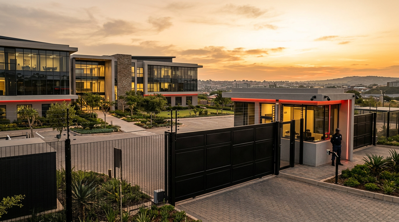 Secure perimeter fence and gate